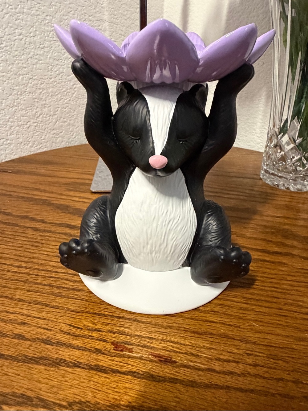 BBW Flowery Skunk 3Wick Candle Holder New in Box